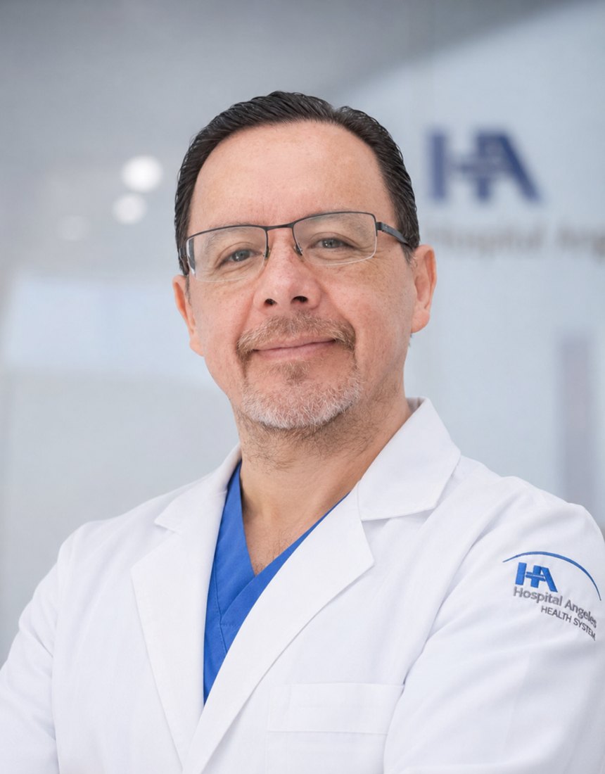 Dr. Rubén Bernabé Ceja atendiendo en consultorio